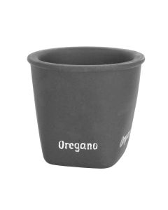 Vazo lulesh rrethore, qeramike, gri, Ø14 xH13 cm
