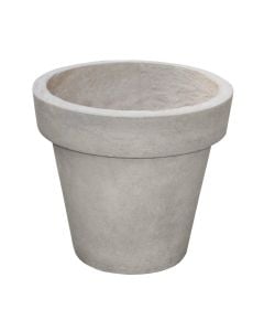 Vazo lulesh, fibra argjili, bezhë, Ø36.5 xH33.5 cm