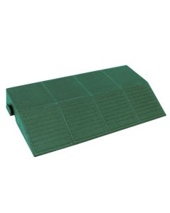 Plastic female finishing tile 20.5x40x4.8cm, green color