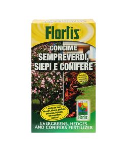 Fertilizer, Flortis, box/1 kg, balanced growth of conifers, hedges and evergreens