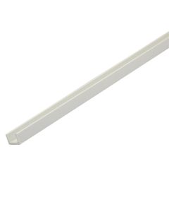 Profil U 2m PVC I bardhe 10,5X11,5X10,5X1mm