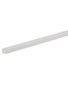 Profil U 2m PVC I bardhe 10X12X10X1mm