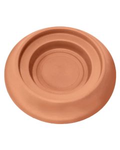 Pjatë vazo lulesh rrethore, HOME DESIGN, plastike, terrakotë, Ø13 xH2.5 cm
