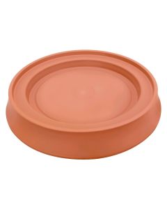 Pjatë vazo lulesh rrethore, HOME DESIGN, plastike, terrakotë, Ø32 xH5 cm