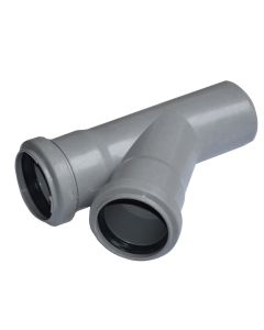 Branch, polypropylene, Ø50mm, with rubber