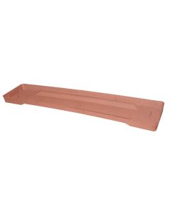 Pjatë vazo lulesh drejtkëndore, HOME DESIGN, plastike, terrakotë, 71x15.5xH3 cm