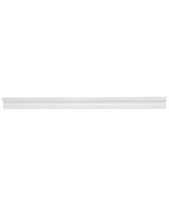 Decorative ceiling frame, Bovelacci, extruded, 80x80 mm, length 2 ml, white
