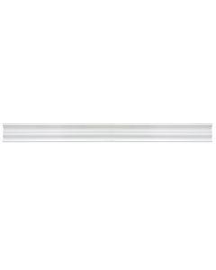Decorative ceiling frame, Bovelacci, extruded, 105x90 mm, length 2 ml, white