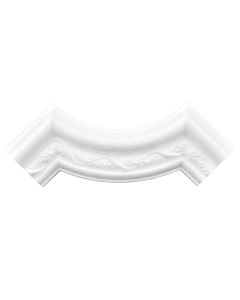 Decorative corner, Bovelacci, class 1 polystyrene, 80x22 mm, white