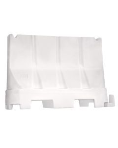 Restrictive barrier, plastic, size 100x40x70cm, white, for temporary works