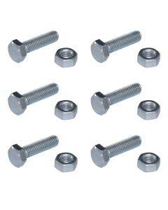 Bolt nut kit for installing roadblocks in movable gimbals, 6 cope