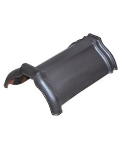 Roof hip, TONDACH, black engoba