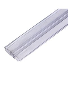 Profil bashkues H, Gutta, PVC, për polikarbonat, 8mm x 6 m