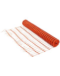 Flexible plastic recesses with orange holes for the site retread, 50 m x 1 m