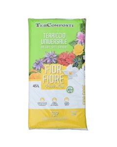 Humus, TerComposti, universal për ambjent të brëndshëm dhe të jashtëm, thes/45 l, substrat me cilësi të lartë për bimë të gjelbëlla, lule, fruta dhe perime