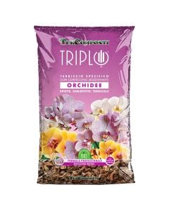 Humus, TerComposti, orkide, thes/10 l, profesional i përbërë nga lëvorja e zgjedhur dhe e kalibruar për të plotësuar më së miri nevojat