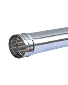 Flat tube, stainless 304, Ø80 mm, length 1000 mm