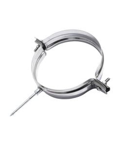 Pipe clamp, stainless, Ø150 mm