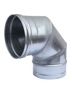 Elbow 90°, zinc plated, Ø150 mm