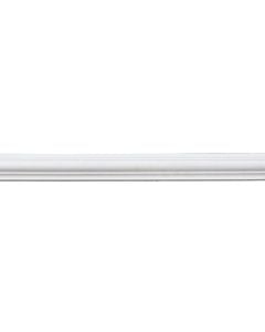 Decorative wall frame, Bovelacci, extruded, 18x42 mm, length 2 ml, white