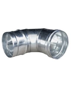 Elbow 90°, zinc plated, Ø100 mm