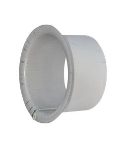 Rut cup with tin enamelled Ø75mm, white
