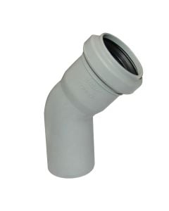 Elbow, polypropylene, Ø40mmx45°, with rubber