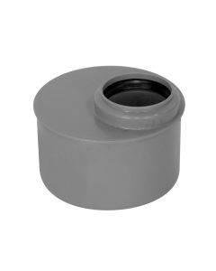 Reducing, polypropylene, Ø110x50mm, with rubber