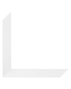 Wooden moulding C 18/28 white, 2.46 m