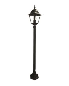 aluminium body, E27, 230V 50Hz, Max 60W, bulb not included, IP46 Black Painted
