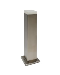 stainless steel body, acrylic shade, size:L:125*W:125*H:500mm, 230V, 16pcs LED included, IP44
