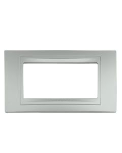 4 mod. Cover frame dull silver Unica Allegro