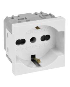 Prize shuko universale ngjyre e bardhe 16A 250V