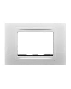Three gang frame plus frontplate