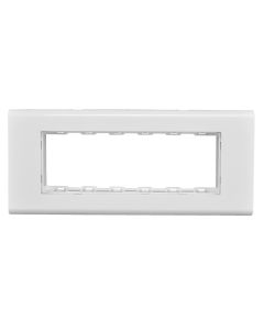 Six gang frame plus frontplate