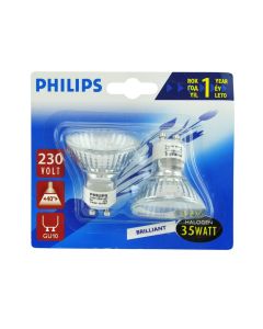 Llampe halogjene Twistline,230V 35W GU10-MR16 40° 2/blister