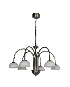 Ndriçues i varur LED, 6x4W, (qelq i bardhë), skelet i kromuar