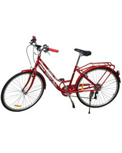 Biçiklete, Max, 28", 7 shpejtesi, trup celiku, ngjyra e kuqe