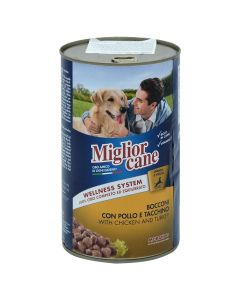 Ushqim për qen, Miglior Cane, 1250gr, me pulë dhe gjeldeti