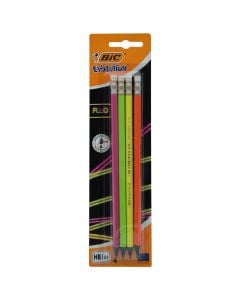 Lapsa me gomë, Fluo, Evolution, Bic, resin sintetik, 24x6.5x2 cm, neon, 4 copë