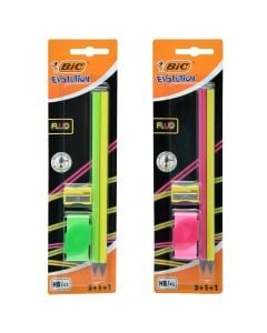 Lapsa Bleistifte Evolution Fluo HB, Bic, 2 cope
