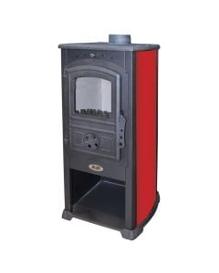 Sobë druri “Modena”, 7-9 Kw, e kuqe, 480x460x930 mm