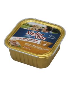 Ushqim për qen, Miglior Cane, 150gr, me mish zogu dhe karrotë