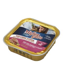Ushqim për mace, Miglior Gatto, 100gr, me mish qingji