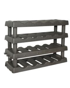 Wine rack plastic with 4 shelves, Art Plast, L 715 x P 220 x H 495 mm