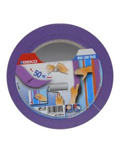 Adhesive masking tape, Geko, MSK Low tack, 19 mm x 50 m, violet