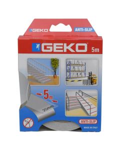 Ngjites kundër rrëshqitjes, Geko, Anti-Slip, 25 mm x 5 m, transparent