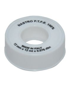 Teflon tape,Geko, 12 mm x 12 m, white