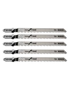 Jig saw blade for wood, Bosch, T 101Br, 100 mm, 5 pc