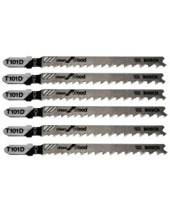 Jig saw blade for wood, Bosch, T 101 D, 100 mm, 5 pc